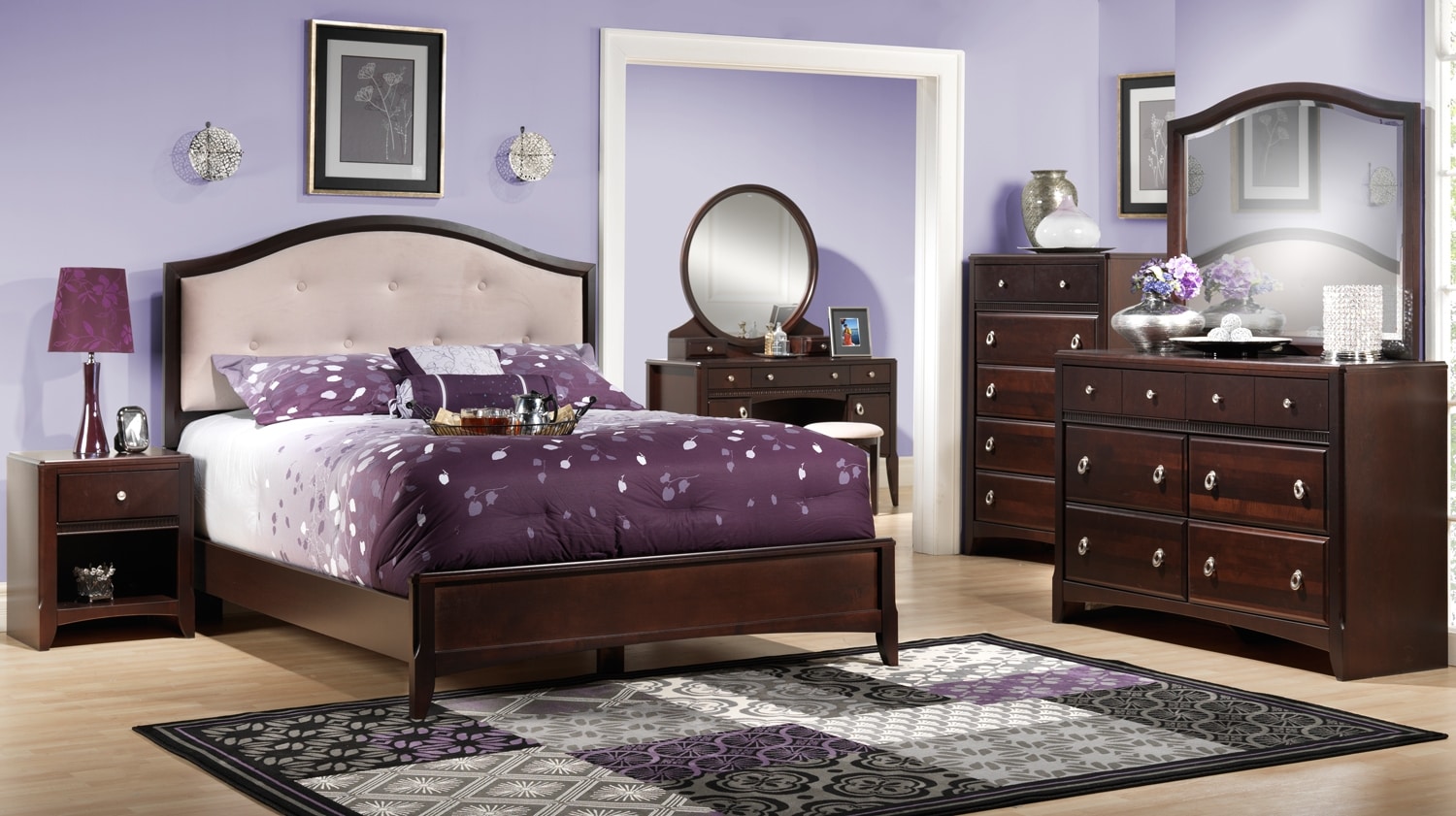 Bedroom Furniture-The Tiffany Collection-Tiffany Full Bed