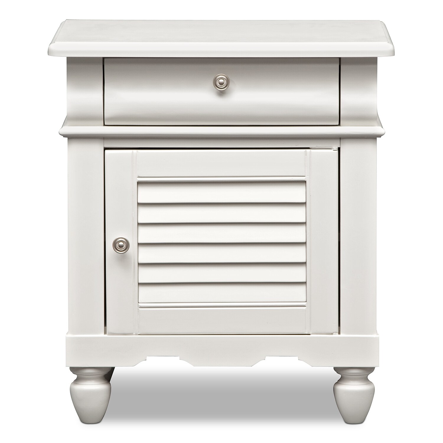 Seaside Nightstand White American Signature Furniture