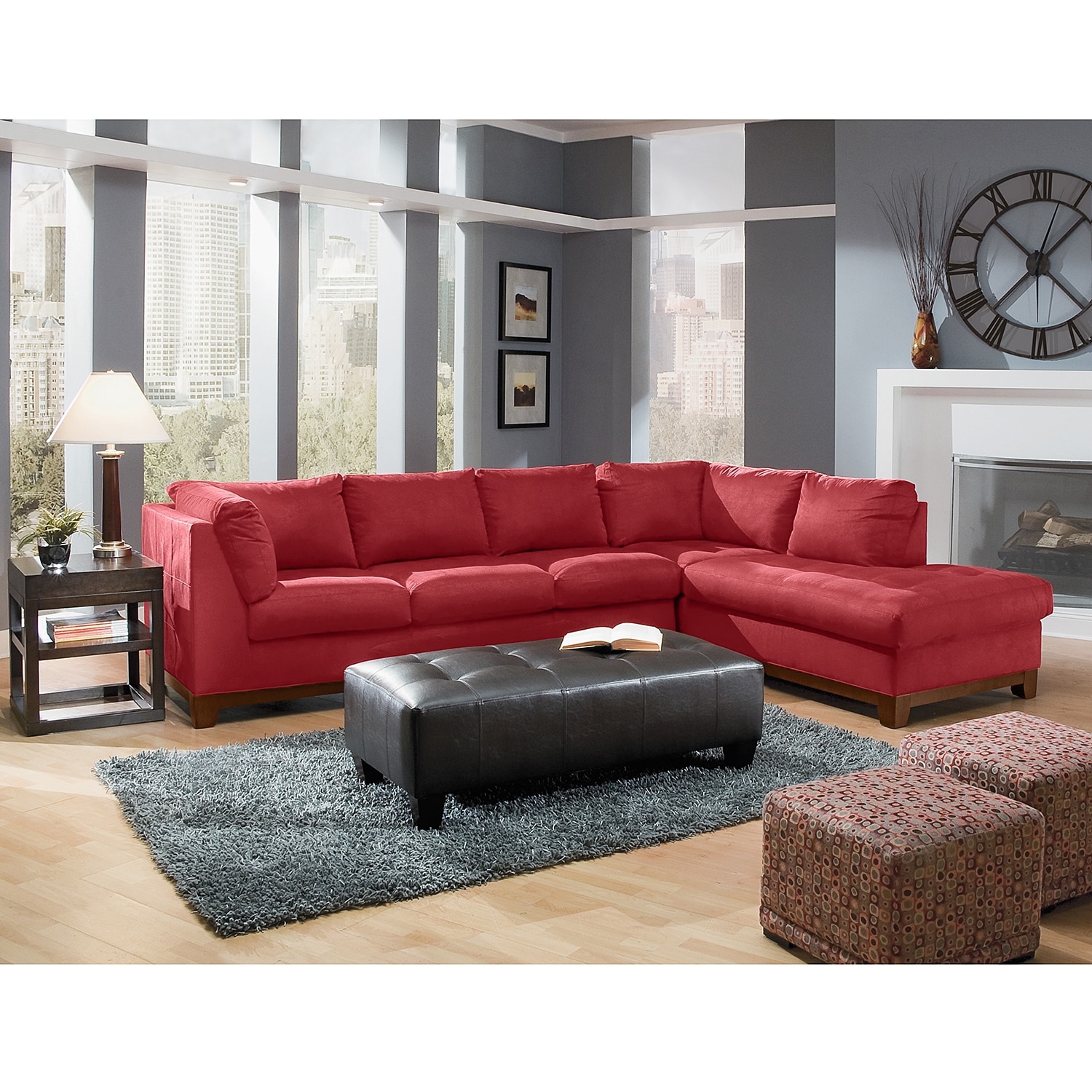 Soho 2 Pc. Sectional American Signature Furniture
