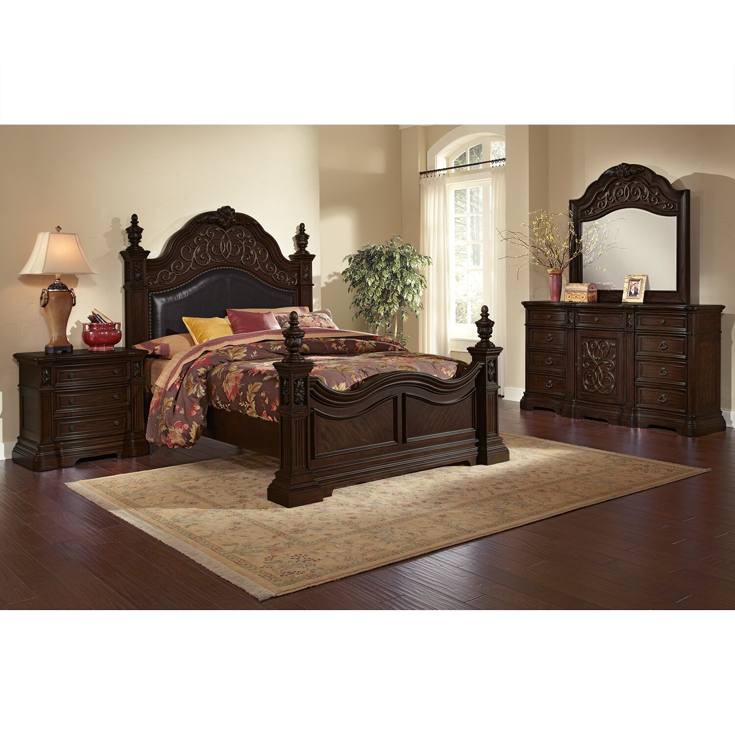 Bedroom Furniture - Salvador 6 Pc. Queen Bedroom