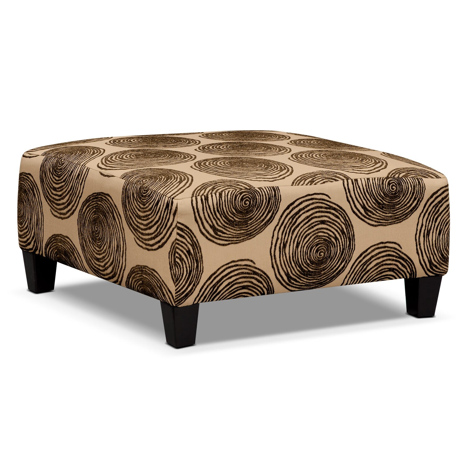 Catalina Chocolate Cocktail Ottoman