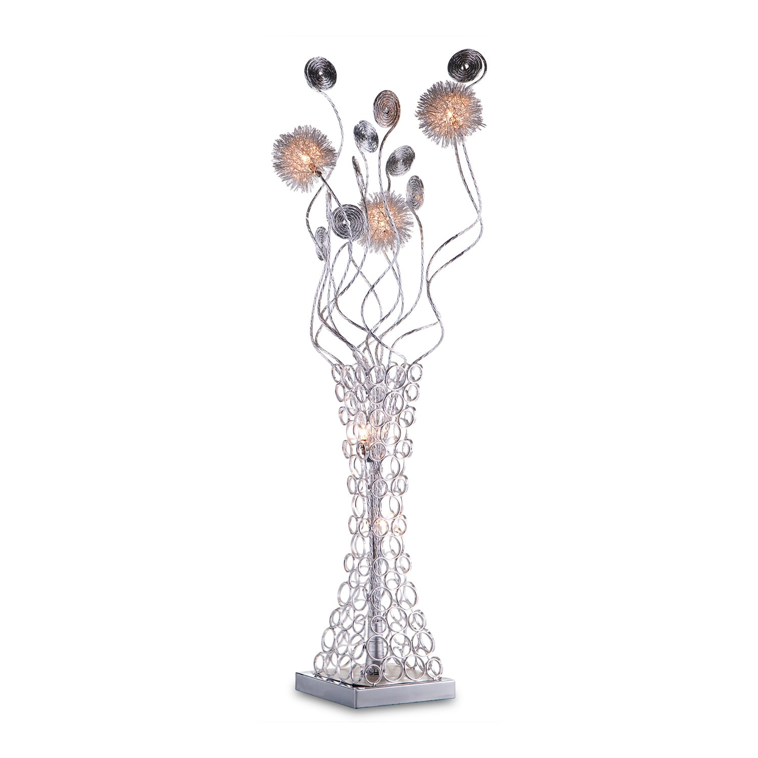 Metal Flower Table Lamp American Signature Furniture
