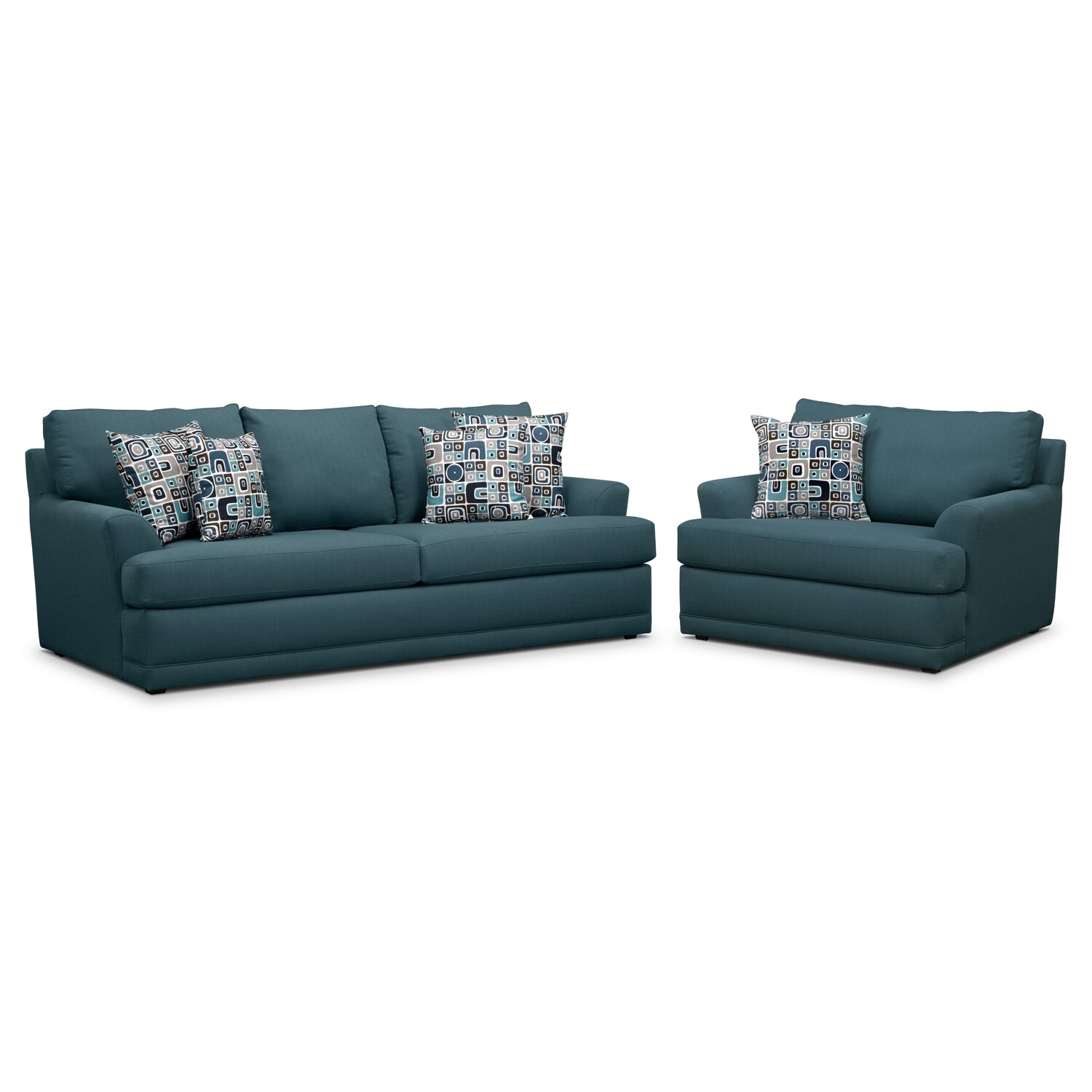 Kismet 2 Pc. Sleeper Living Room w/Chair and a Half 