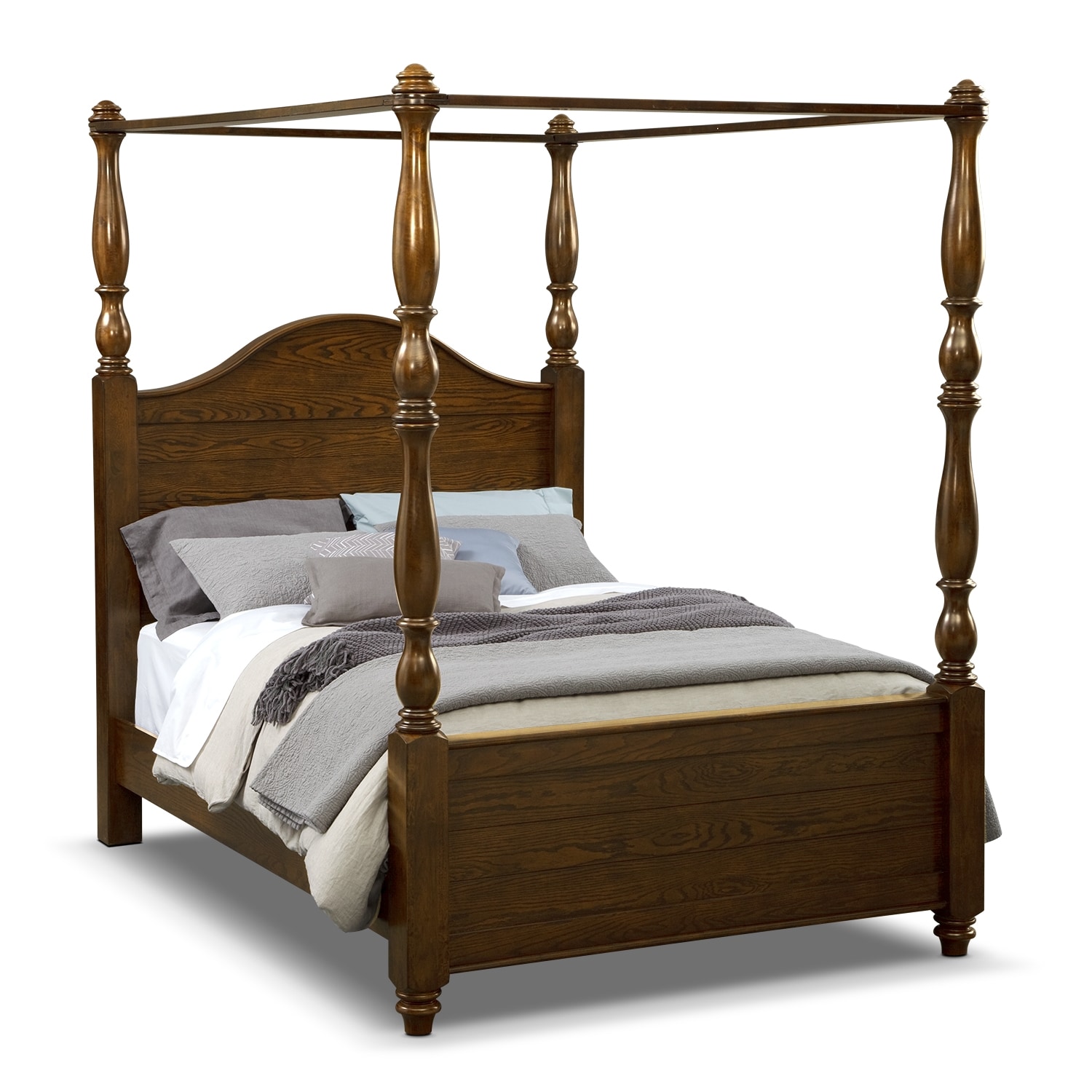 Carlyle Rustic Canopy King Bed by Pulaski