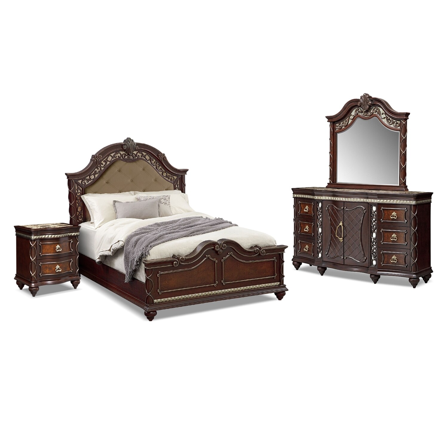 Vanderbilt Bedroom 5 Pc King Storage Bedroom Value City Furniture