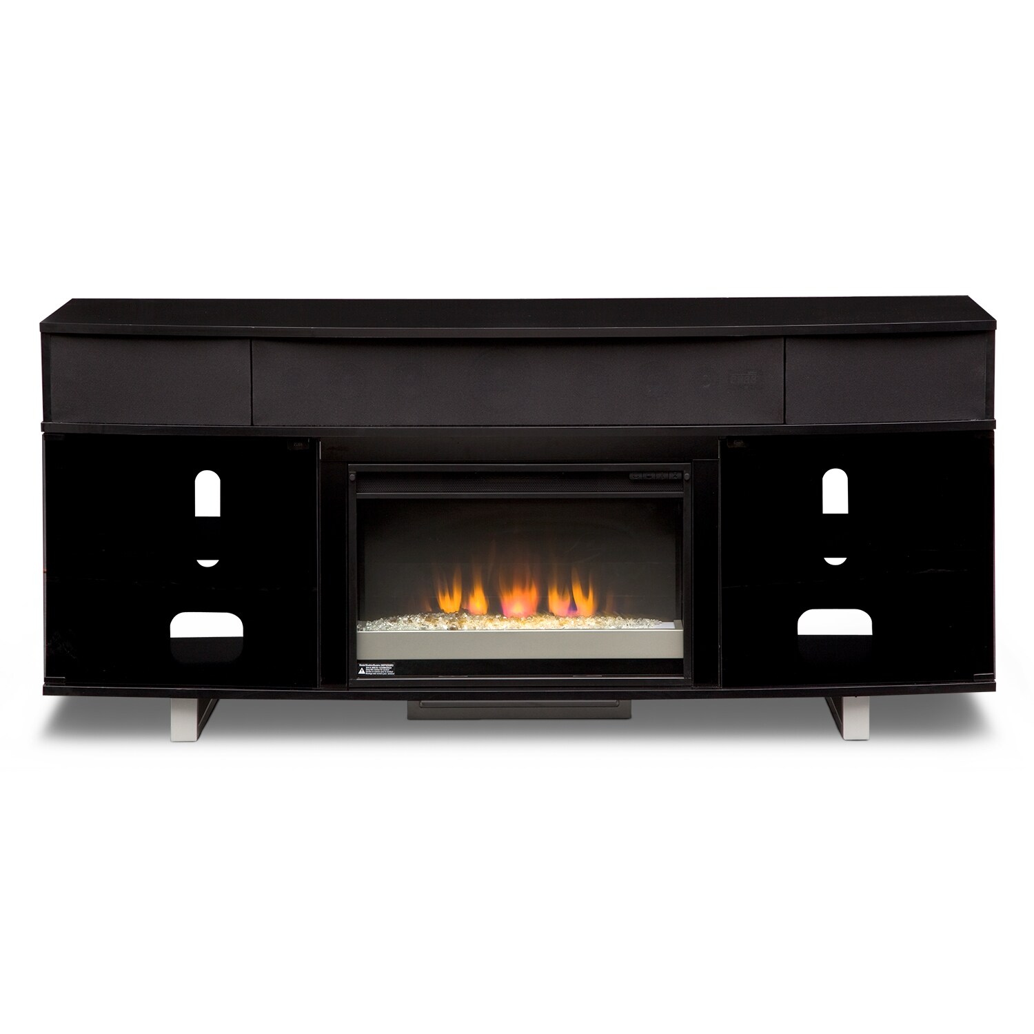 Pacer Entertainment Wall Units Fireplace TV Stand with