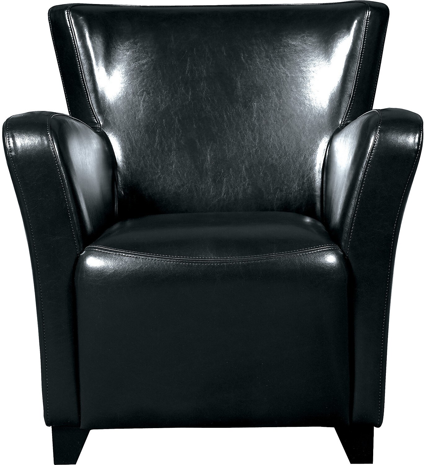 Bonded Leather Chair Black The Brick