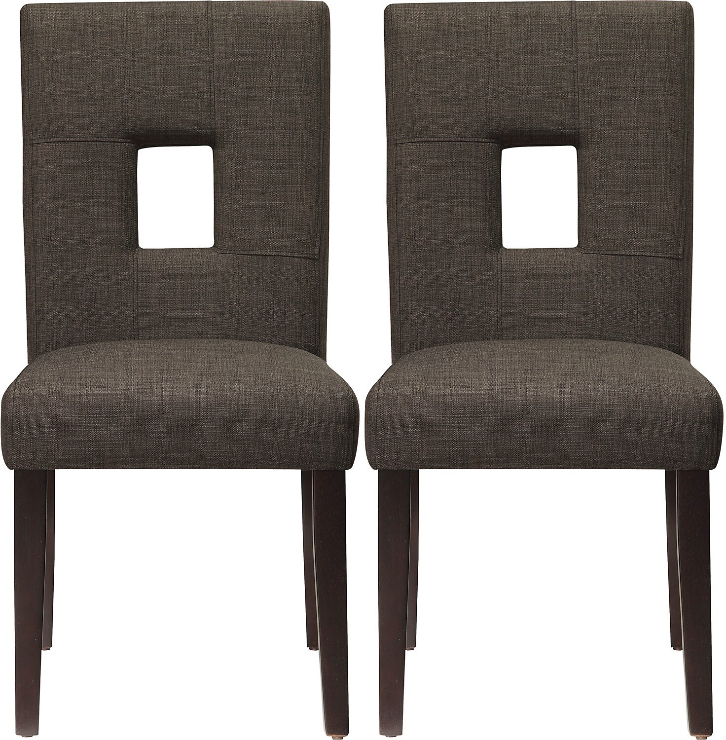 McKena 2Pack Linen Dining Chair Grey The Brick