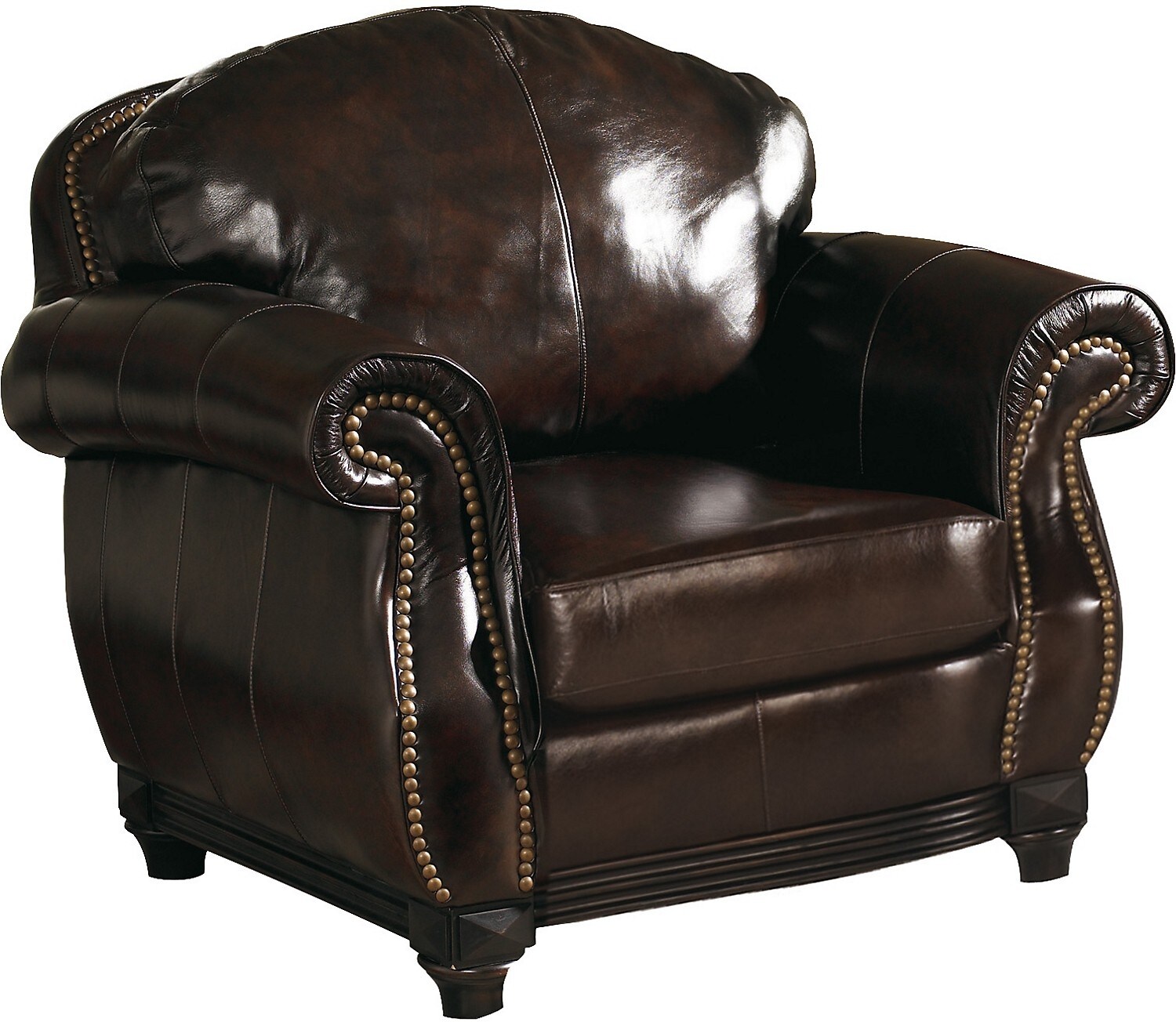 Prestige 100 Genuine Leather Loveseat Brown The Brick