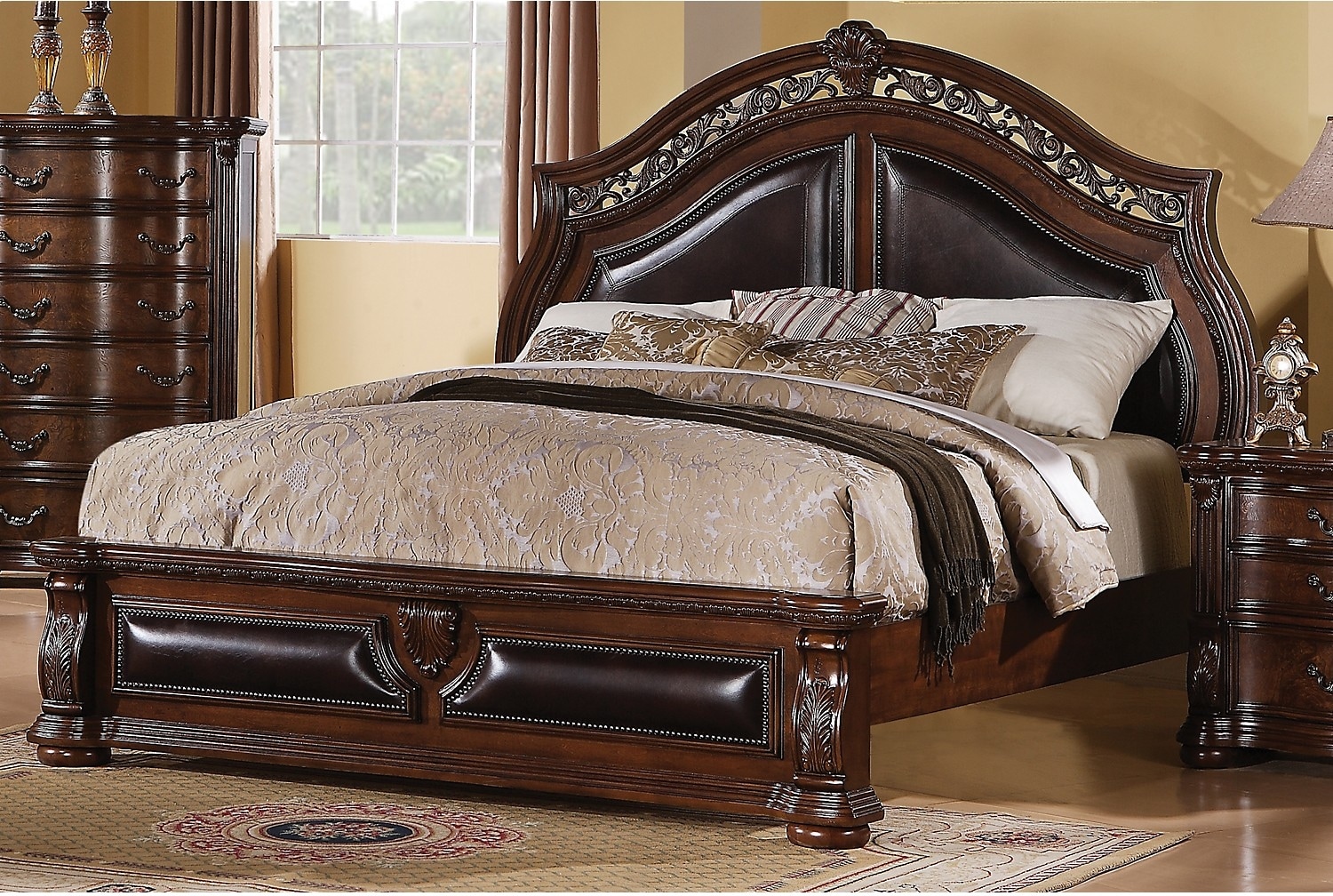 morocco bedroom furniture set pecan