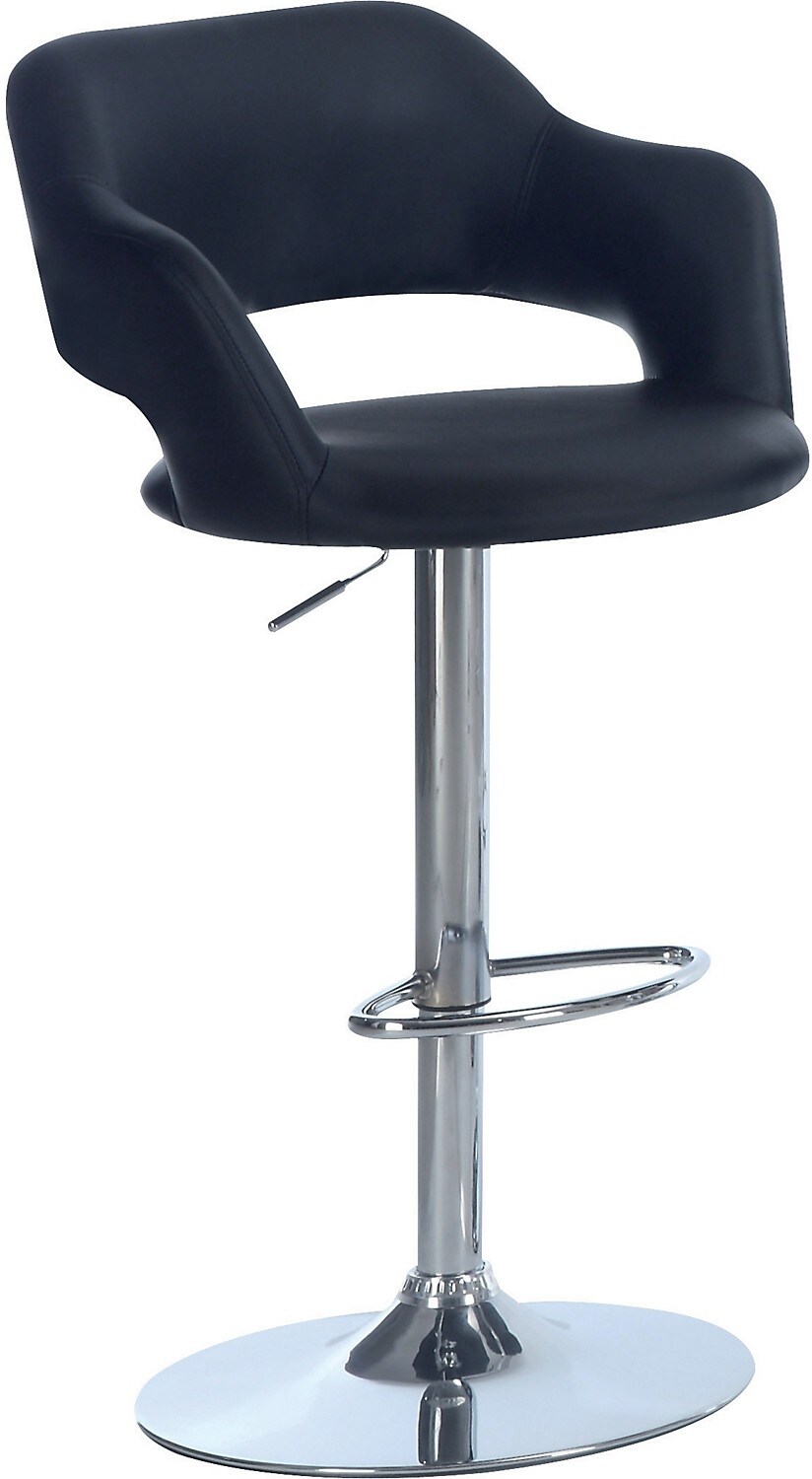 Black Hydraulic Bar Stool The Brick