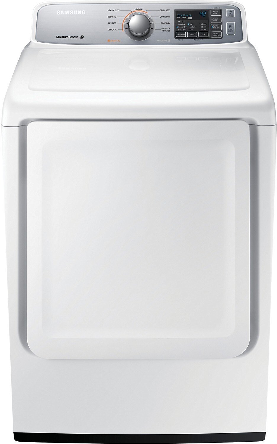 Samsung 7.4 Cu. Ft. ExtraLarge Capacity Electric Dryer White The Brick
