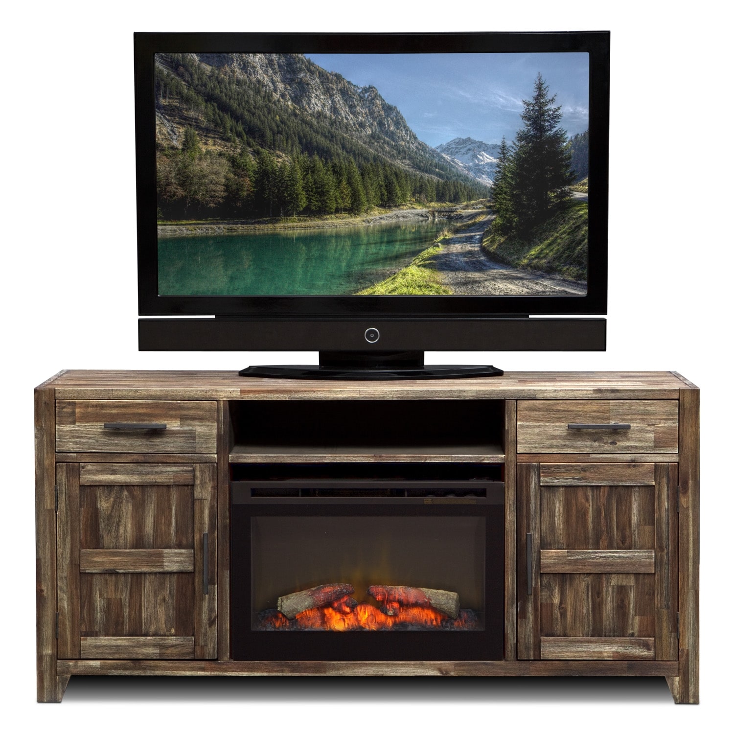 Brentwood Fireplace TV Stand | Value City Furniture