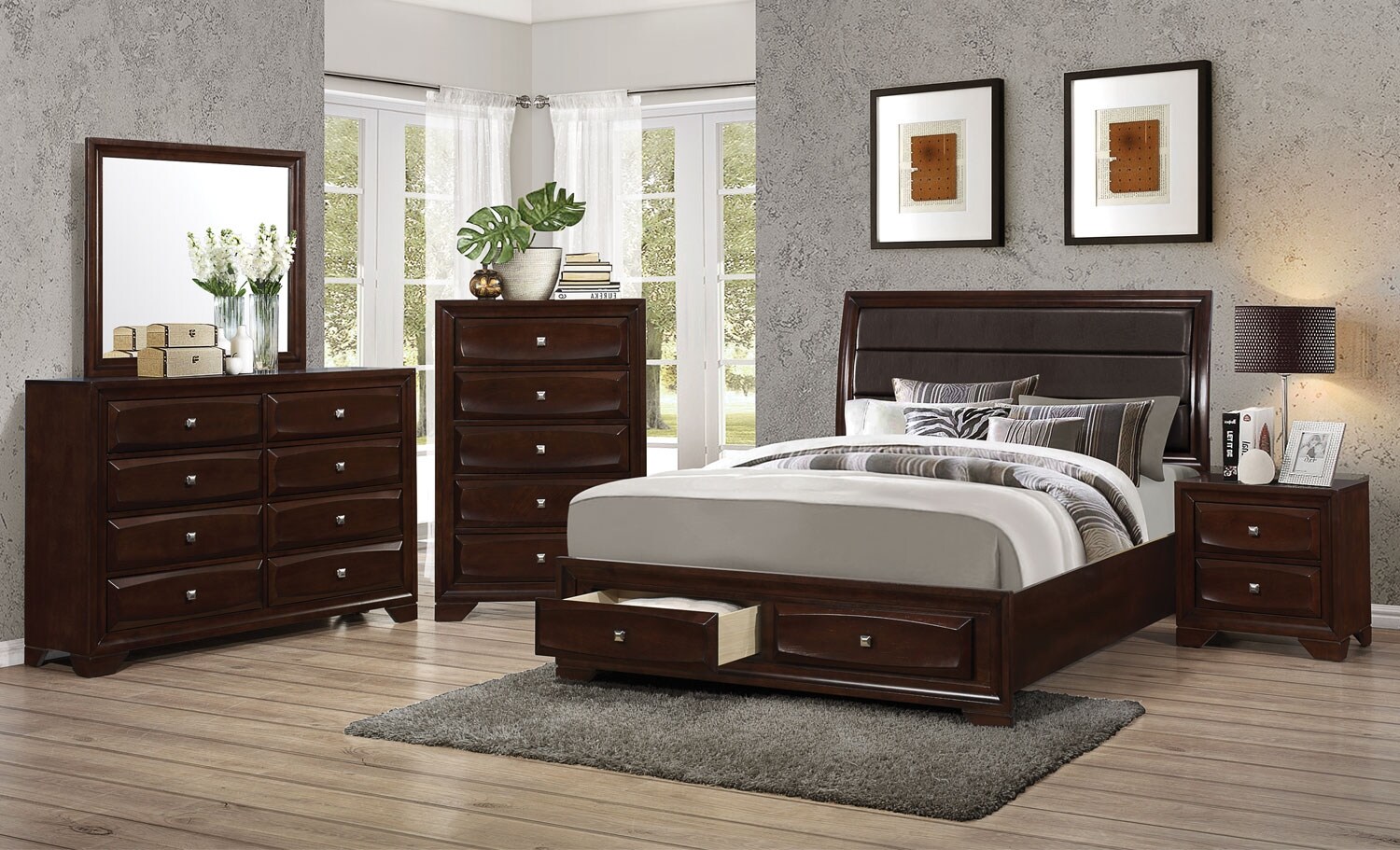 Jaxon 5Piece King Storage Bedroom Package The Brick