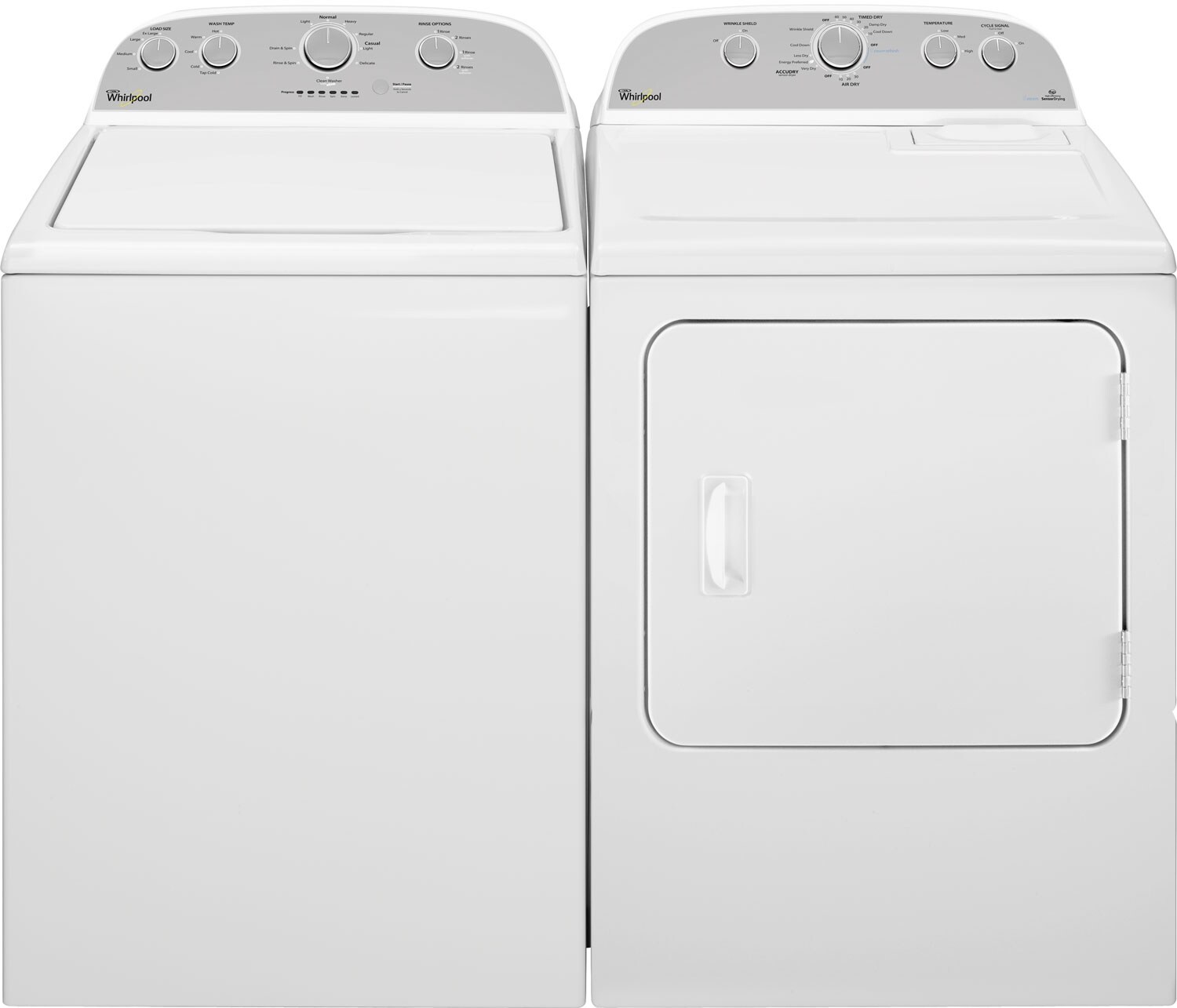 Whirlpool® Cabrio® 5.0 Cu. Ft. TopLoad Washer and 7.0 Cu. Ft. Dryer