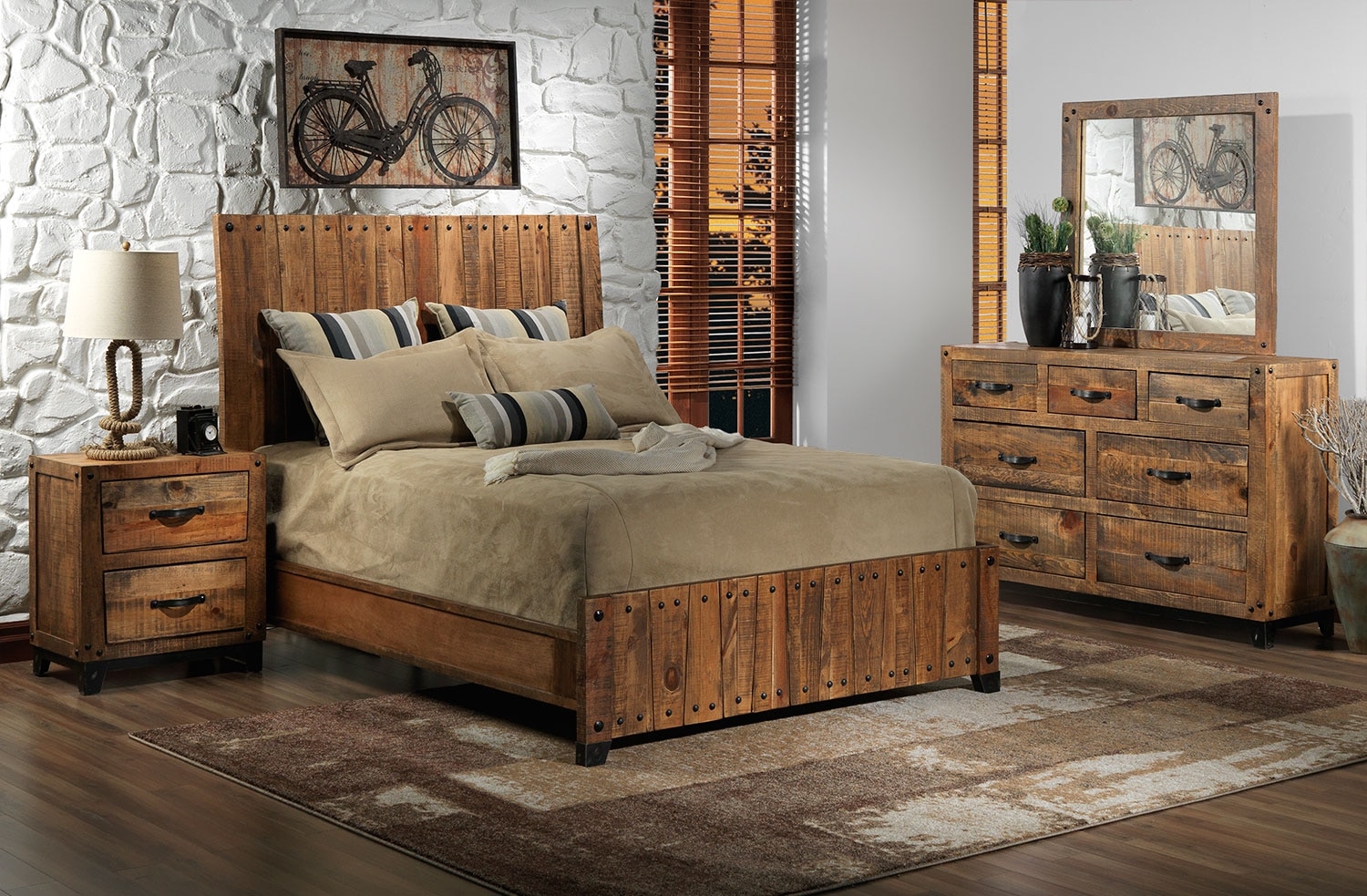 rustic coastal bedroom furniture set