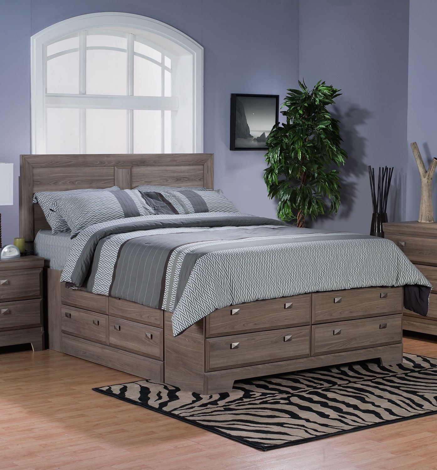 Yorkdale Light Queen Storage Bed | The Brick