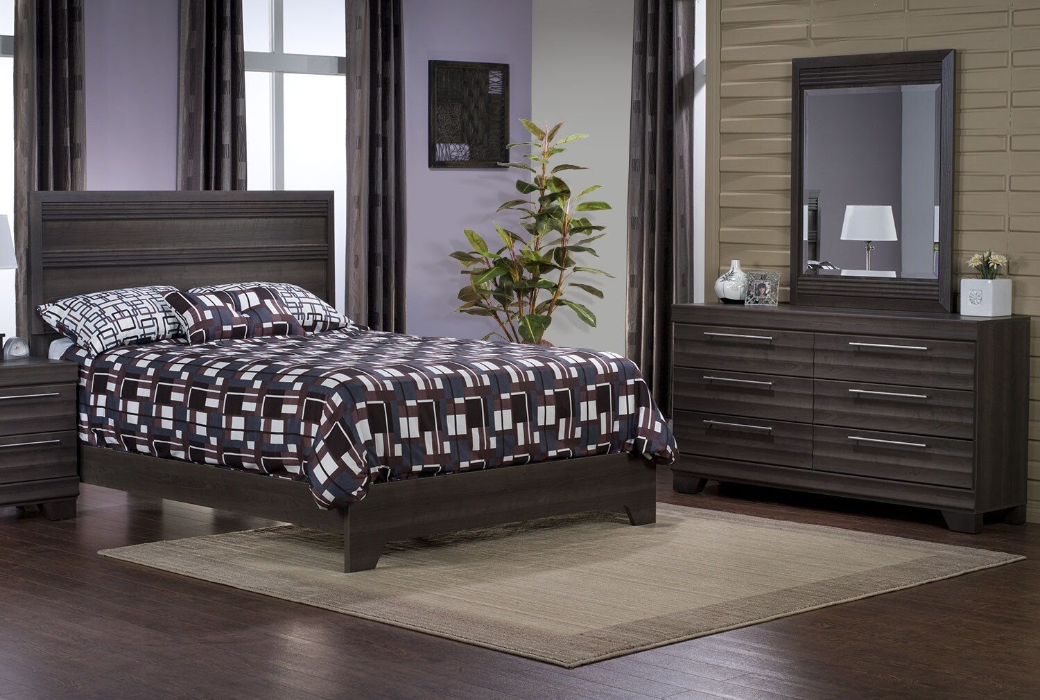 Olivia 5-Piece Queen Bedroom Package – Grey | The Brick