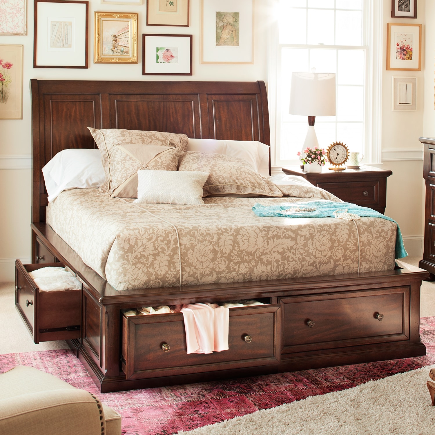 Hanover Queen Storage Bed | American Signature Furniture