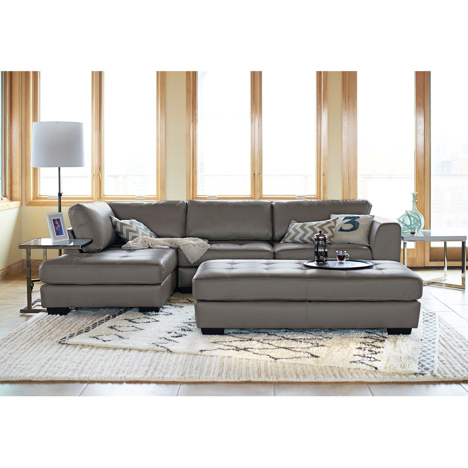 Lyon Gray 2 Pc. Sectional