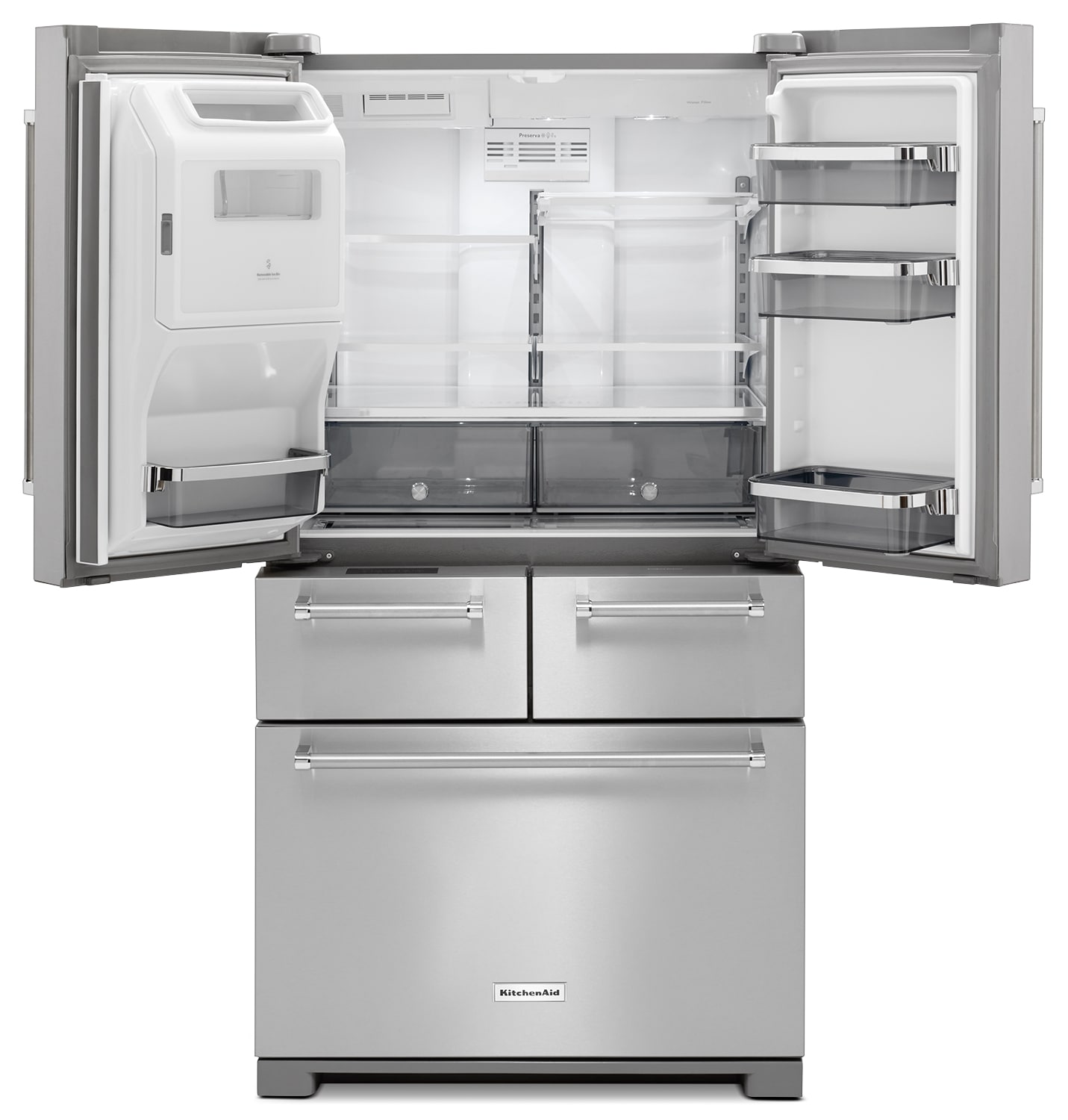 KitchenAid 25.8 Cu. Ft. Multi-Door Refrigerator- Stainless ...
