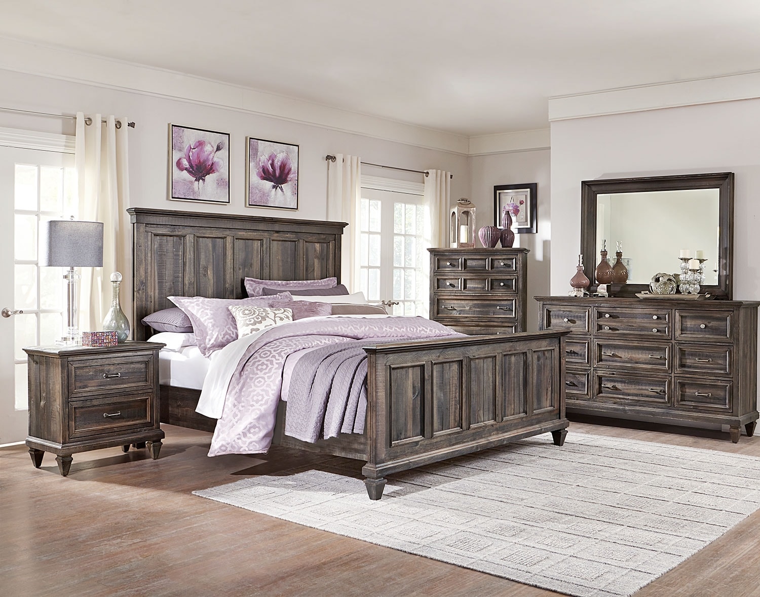 Calistoga 8Piece King Bedroom Package  Weathered Charcoal  The Brick