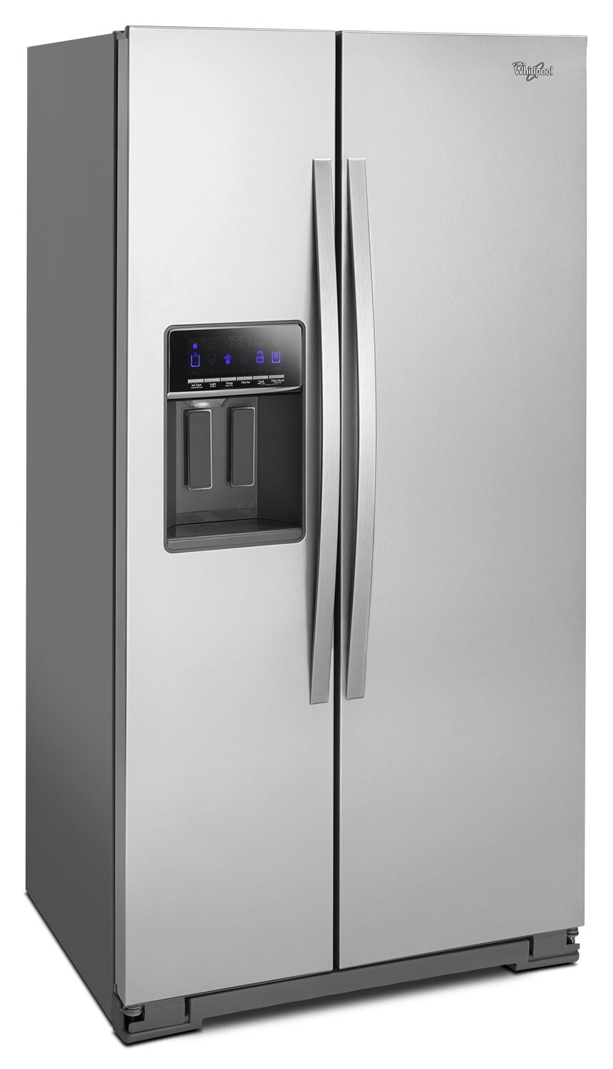 Whirlpool Stainless Steel Side-by-Side Refrigerator (20.5 Cu. Ft Whirlpool Side By Side Stainless Steel Refrigerator