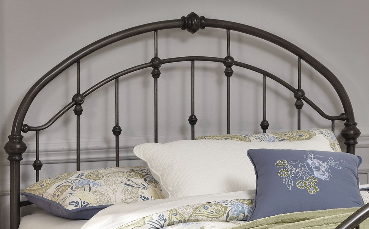 Nashburg Queen Metal Headboard Bronze The Brick