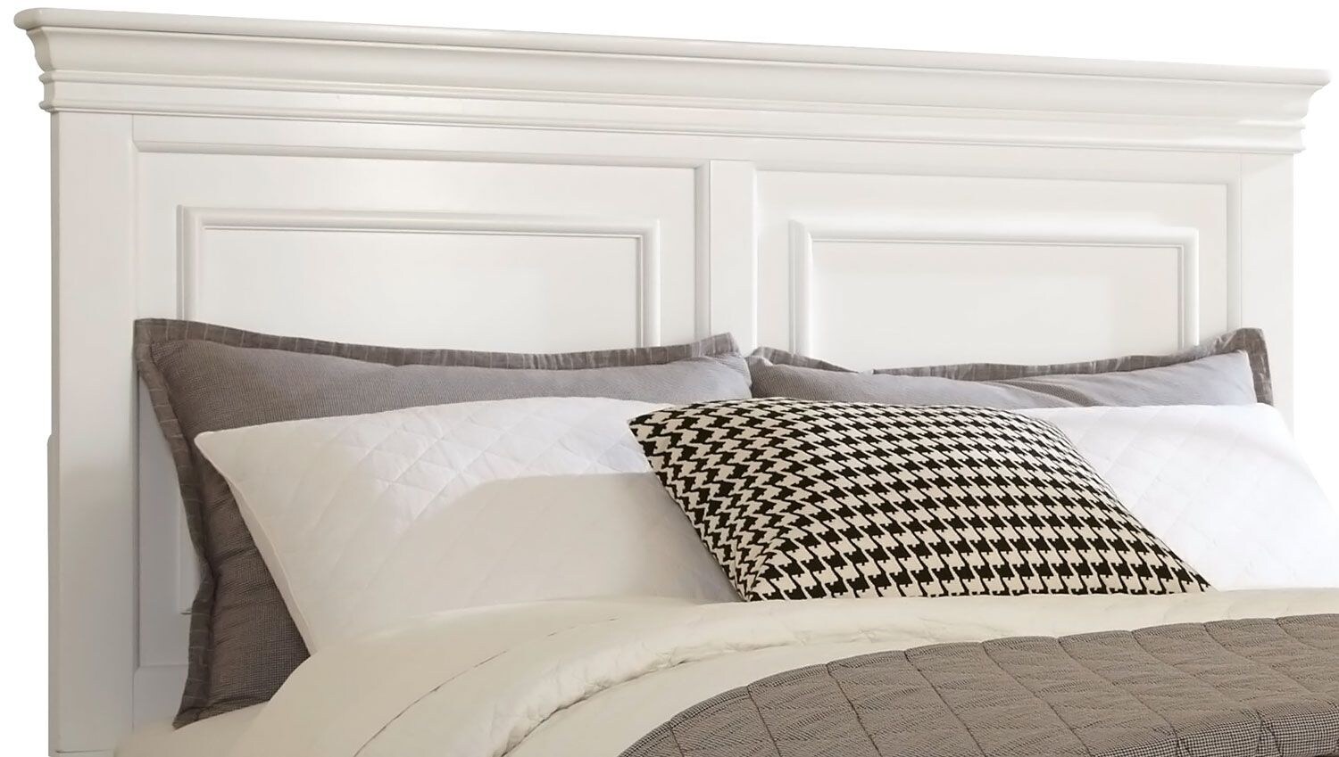 Bridgeport King Panel Headboard White The Brick