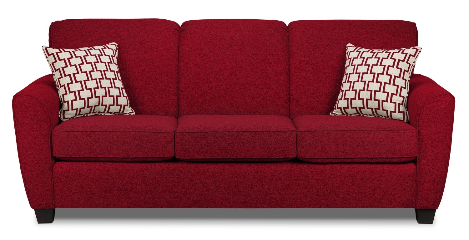 Ashby Chaise Sofa - Red | Leon's