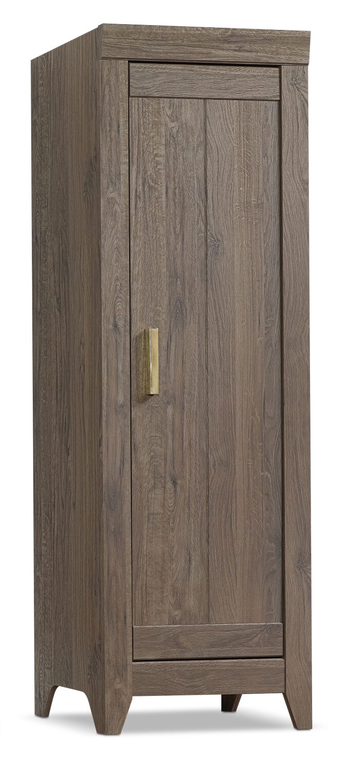 Adept Narrow Storage Fossil Oak The Brick