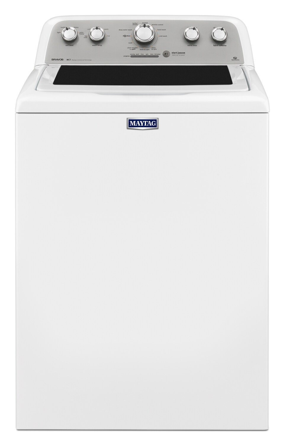 Maytag Bravos® 5.0 Cu. Ft. TopLoad Washer and 7.0 Cu. Ft. Electric