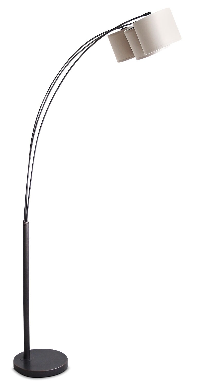 Bean Oil-Rubbed Bronze 3-Light Arc Floor Lamp | The Brick