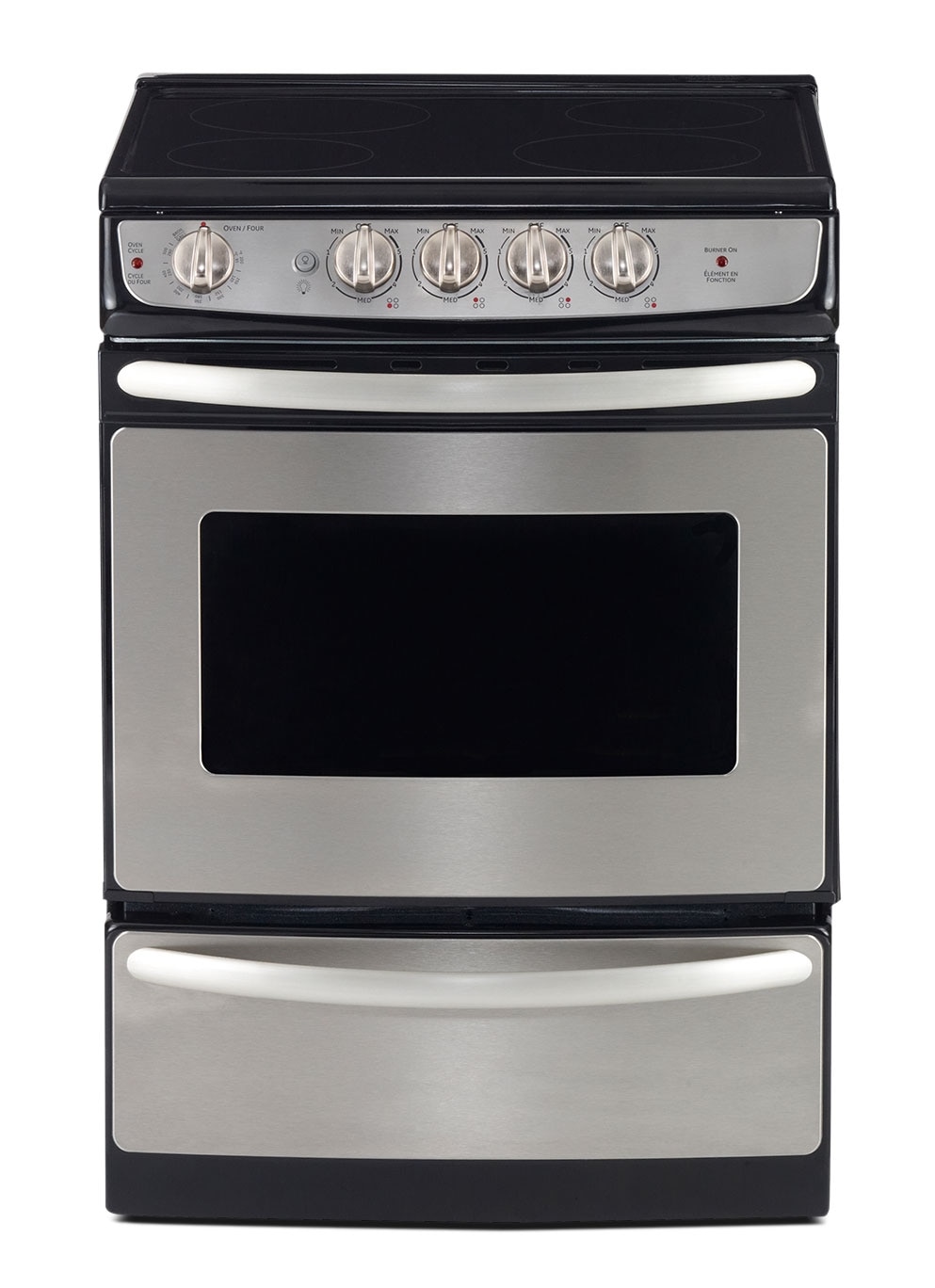 GE Stainless Steel SlideIn Electric Range (3.0 Cu. Ft.) JCAS445SVSS