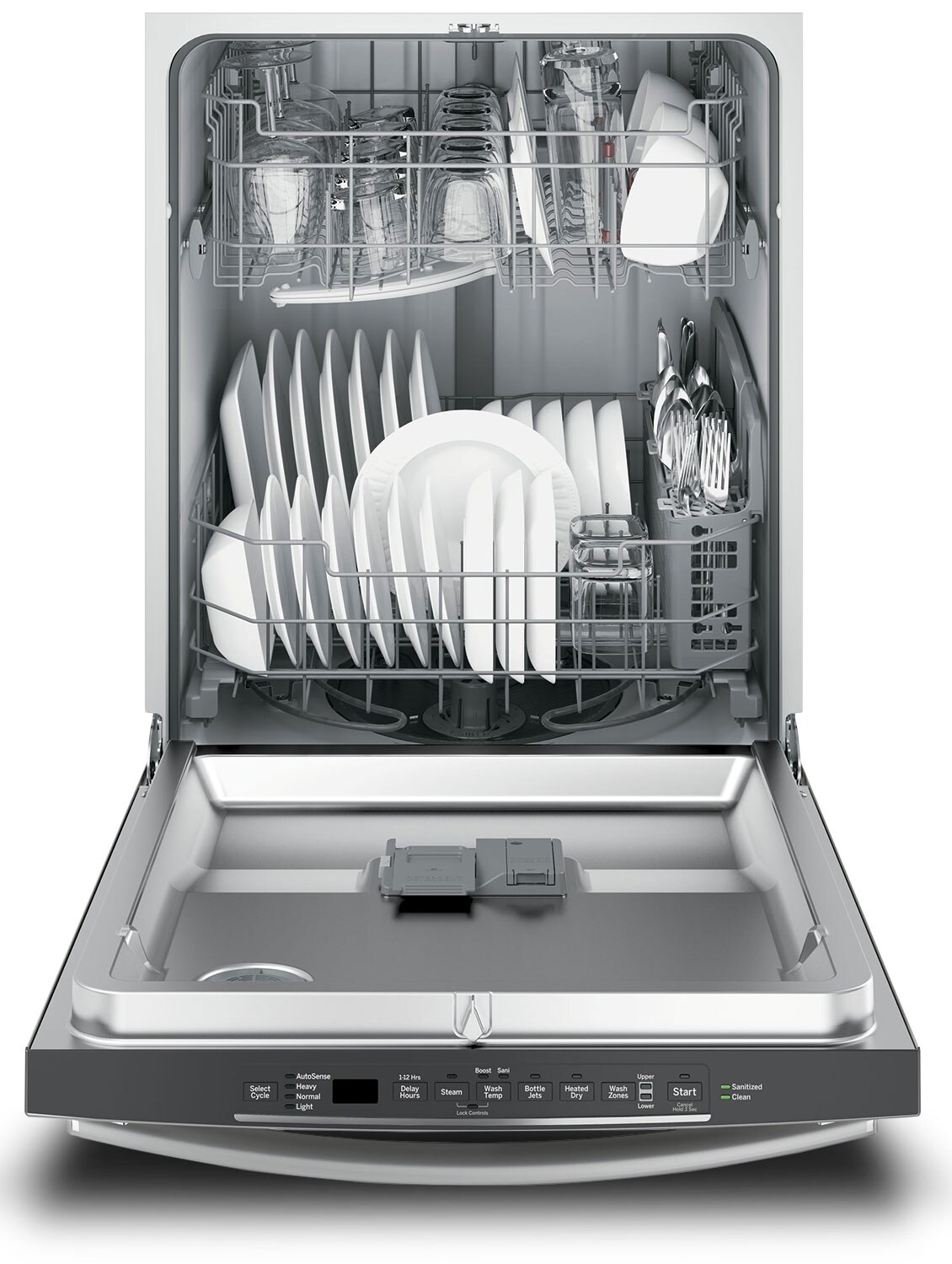 GE Builtin Tall Tub Dishwasher with Hidden Controls Stainless Steel