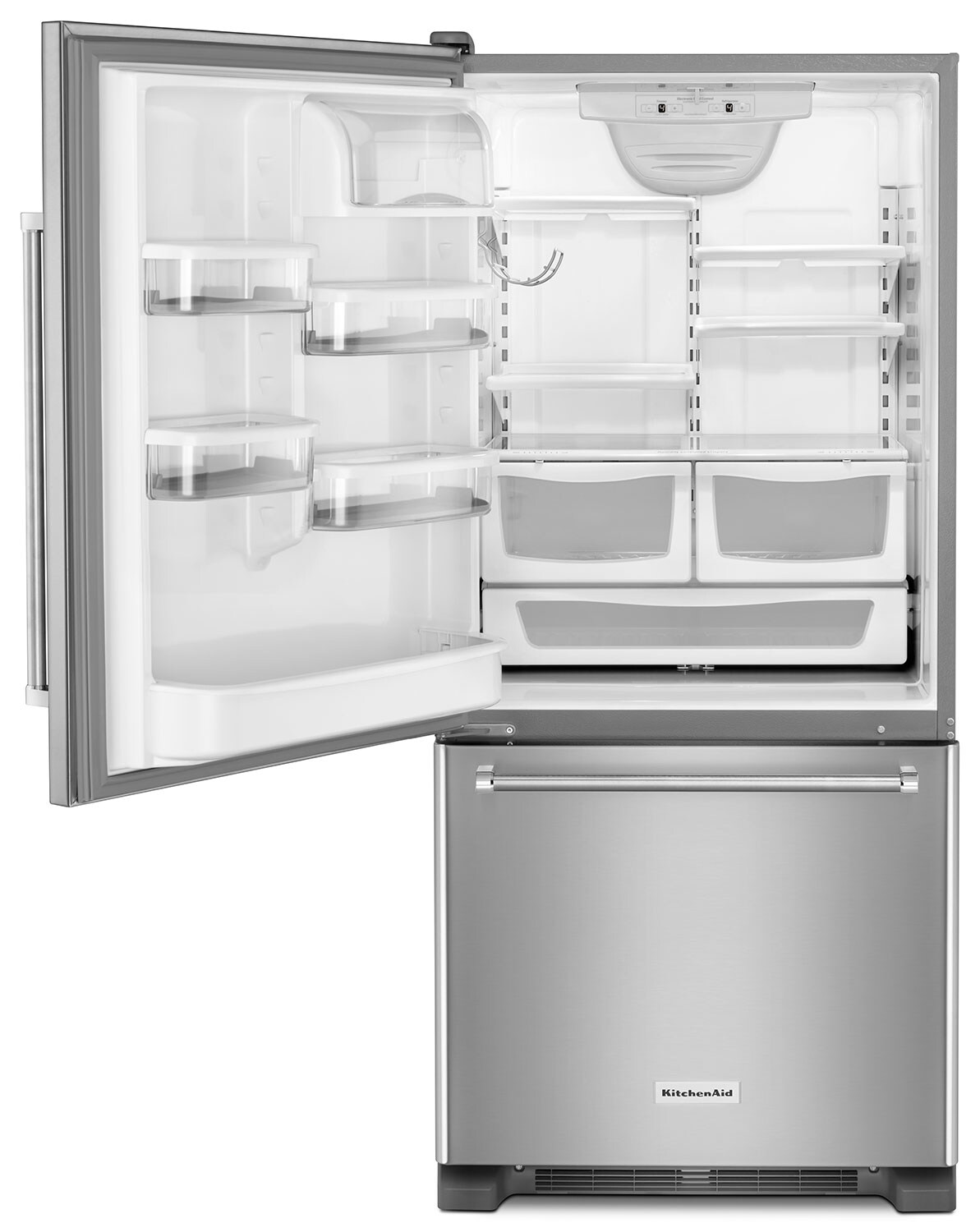 KitchenAid Stainless Steel BottomFreezer Refrigerator (18.7 Cu. Ft