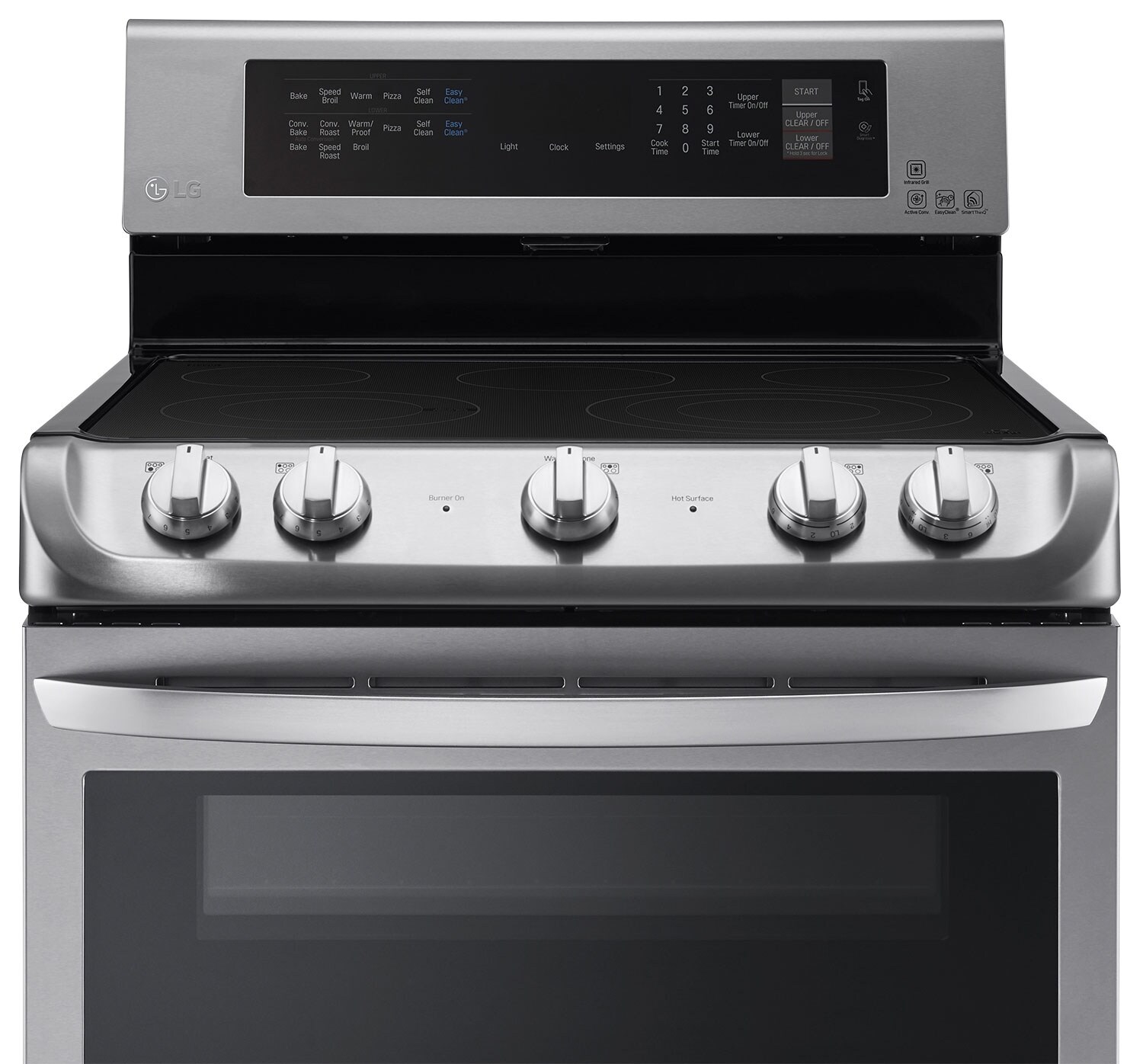 LG 7.3 Cu. Ft. Electric Range with Double Oven Stainless Steel The