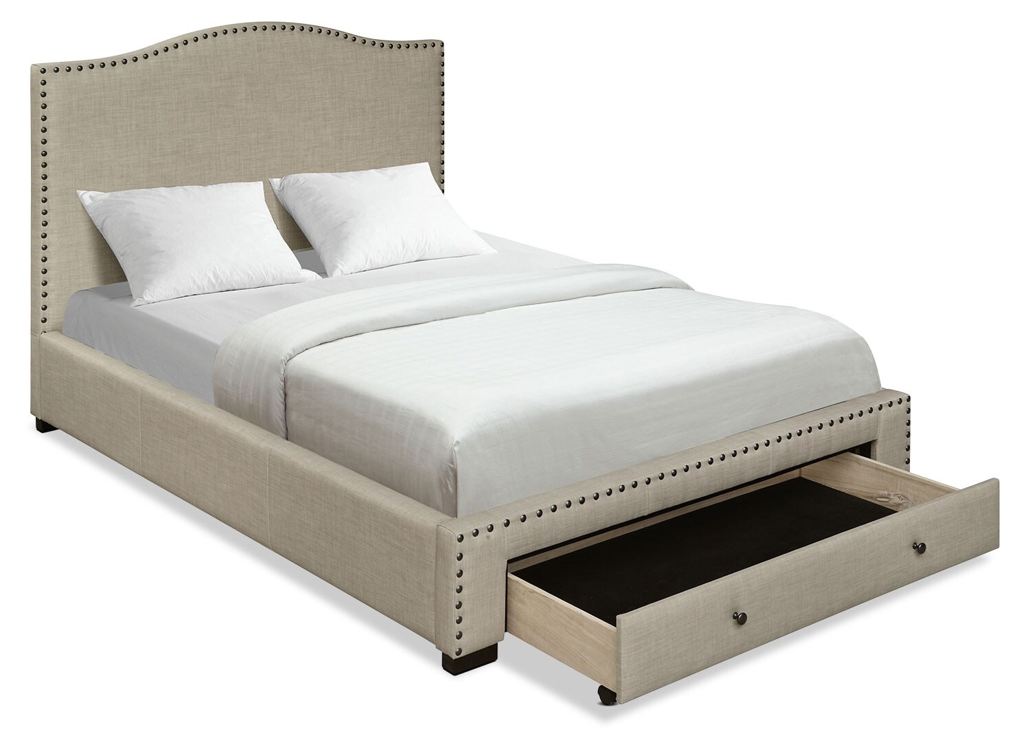 Luxor Queen Bed Beige The Brick