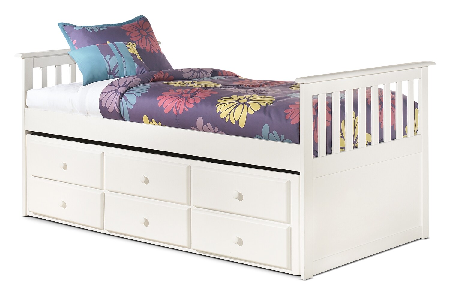Lulu Twin Captain's Trundle Bed The Brick