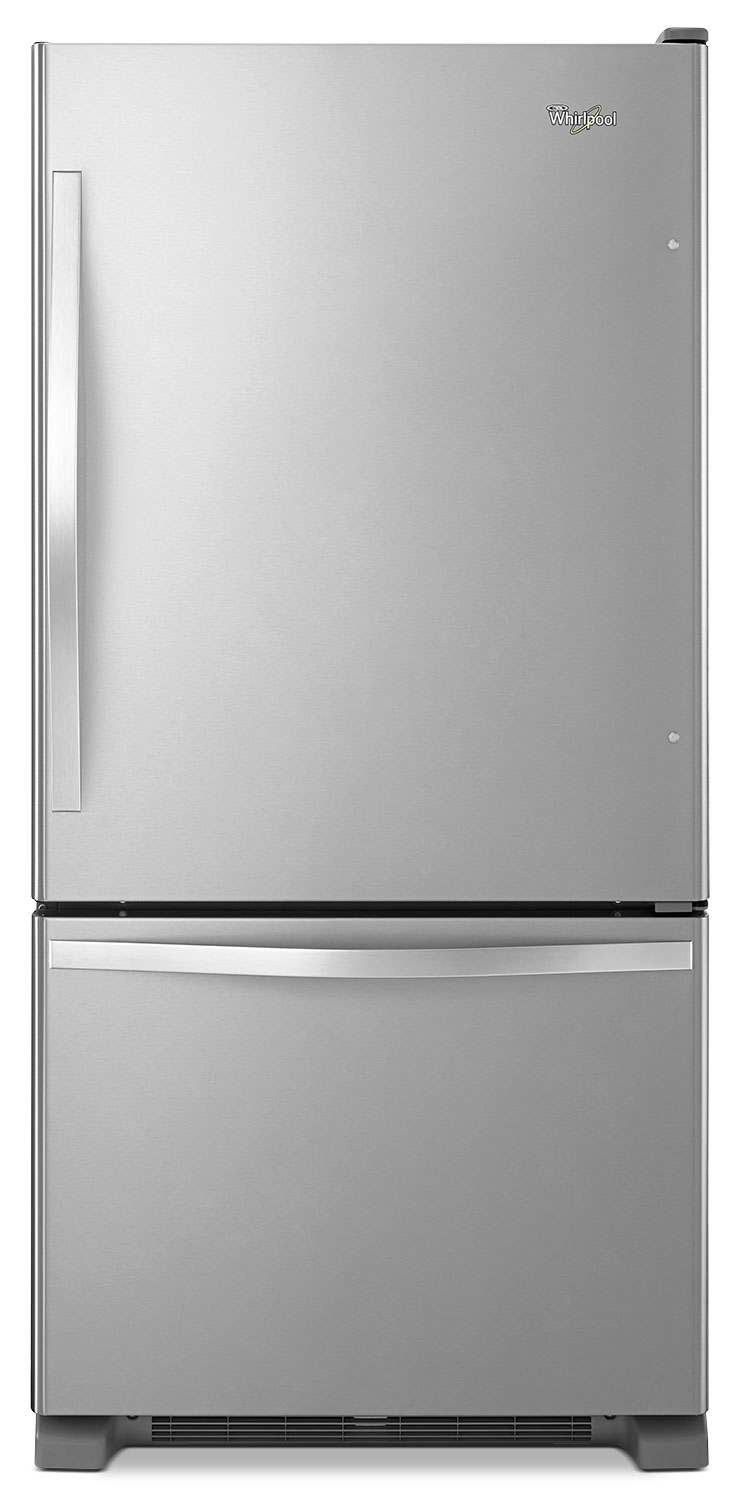 Whirlpool 19 Cu. Ft. BottomMount Refrigerator Stainless Steel The Brick