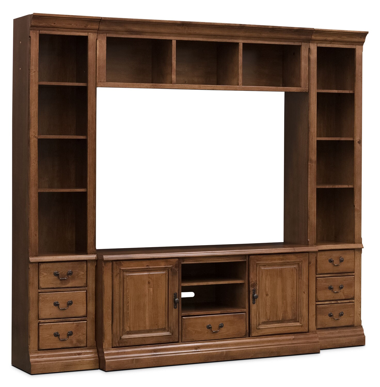 Edgewood 4Piece Bookcase Entertainment Centre with 60" TV Opening