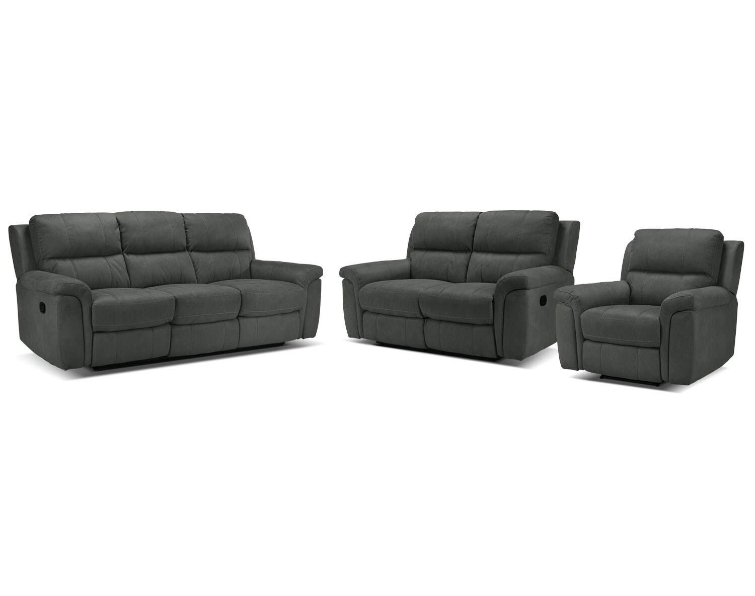 The Roarke Living Room Collection - Charcoal