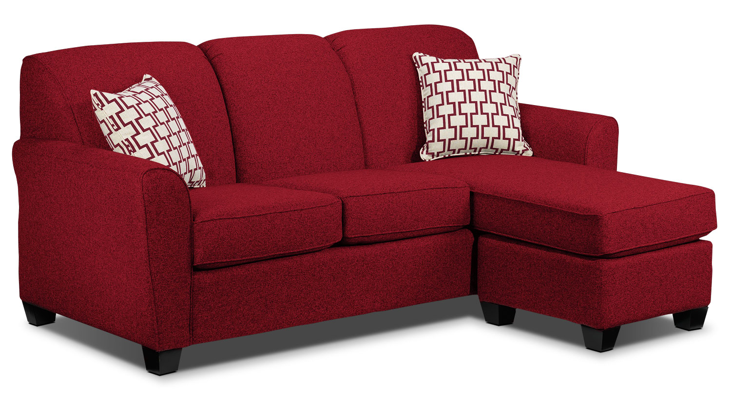 Ashby Chaise Sofa Red Leon's - Hover To Zoom ashby chaise sofa red leon's - hover to zoom