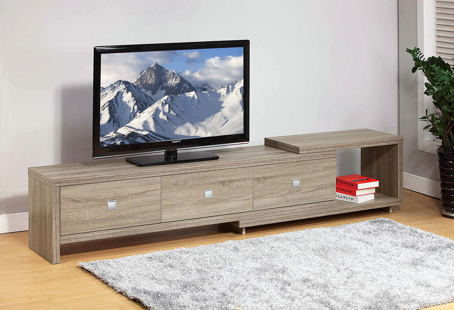 Abie Expandable 73" to 95" TV Stand The Brick