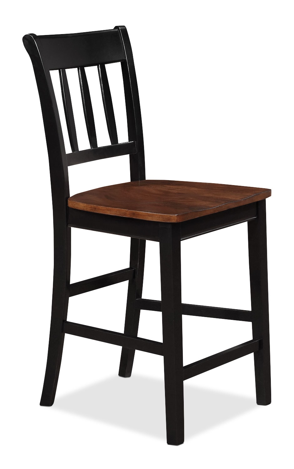Nyla Counter Height Dining Chair Black And Cherry The