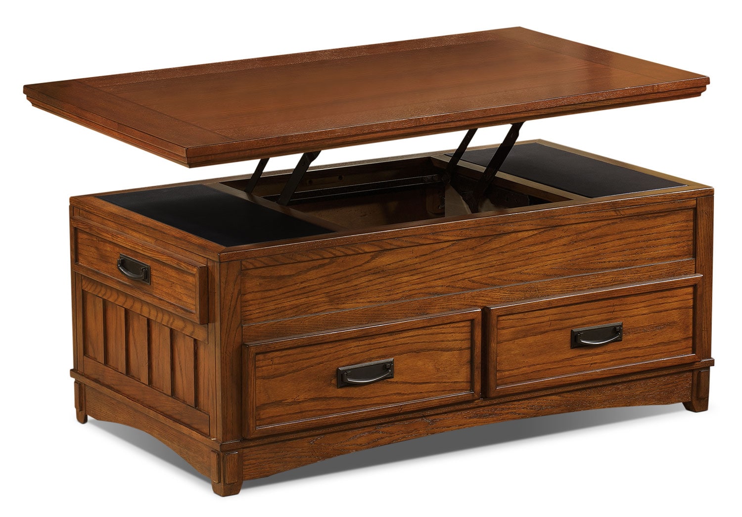 Cross Island Coffee Table with Lift Top and Casters | The Brick Cross Island Coffee Table with Lift Top and Casters | The Brick - Accent and Occasional Furniture - Cross Island Coffee Table with Lift Top and Casters