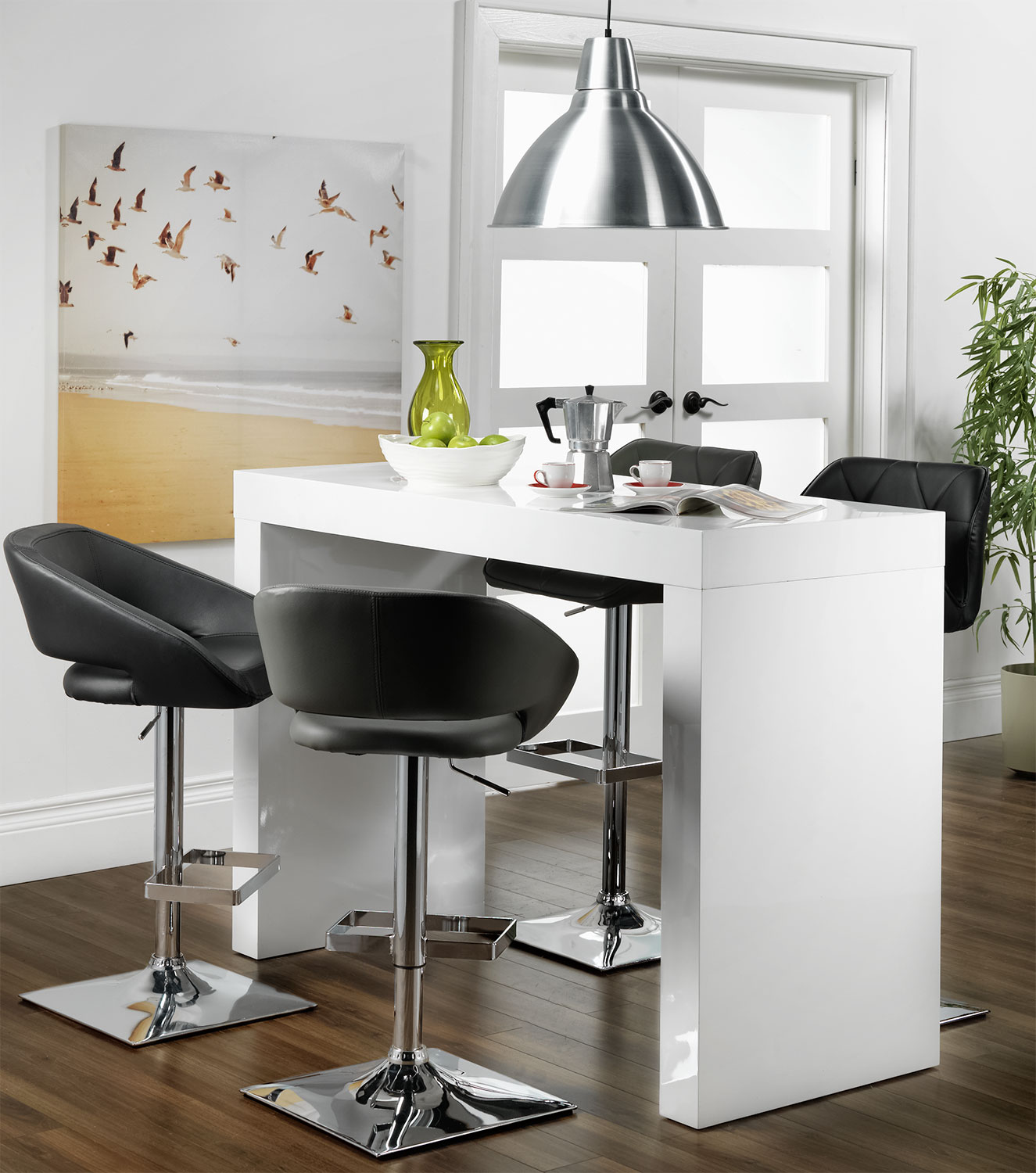 Emile Bar Table White Leon's - Click To Change Image emile bar table white leon's - click to change image