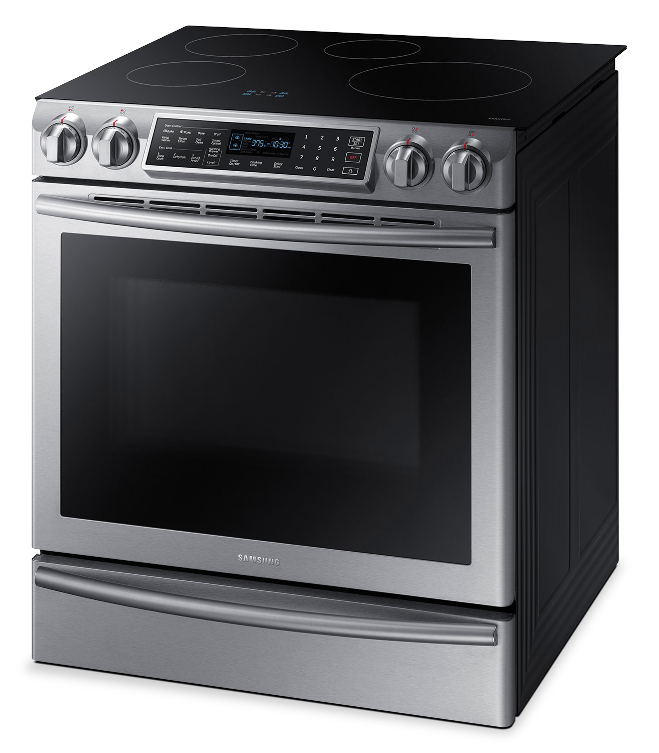 Samsung 5.8 Cu. Ft. SlideIn Induction Range NE58K9560WS/AC The Brick