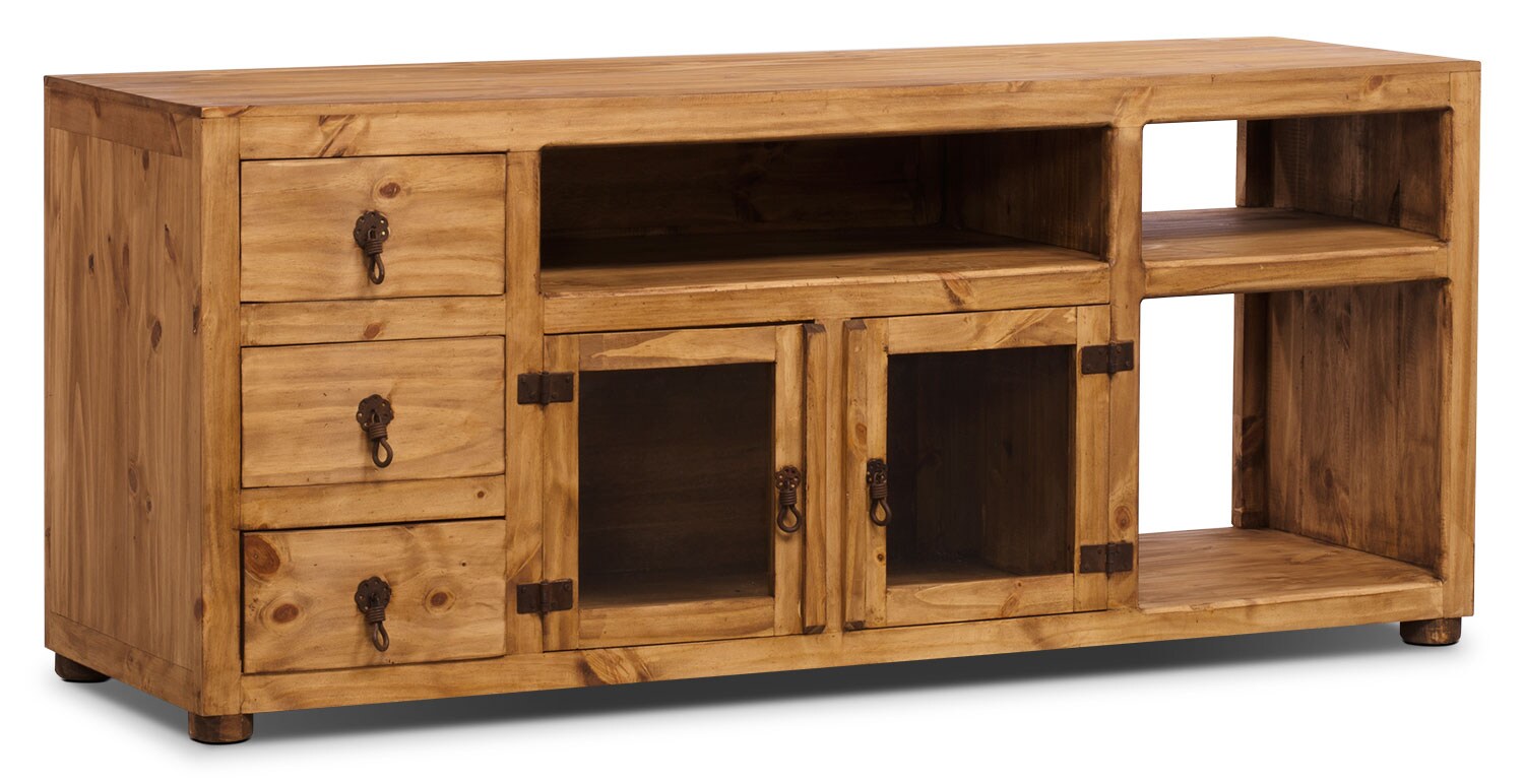 Santa Fe Rusticos 63" Solid Pine TV Stand United Furniture Warehouse
