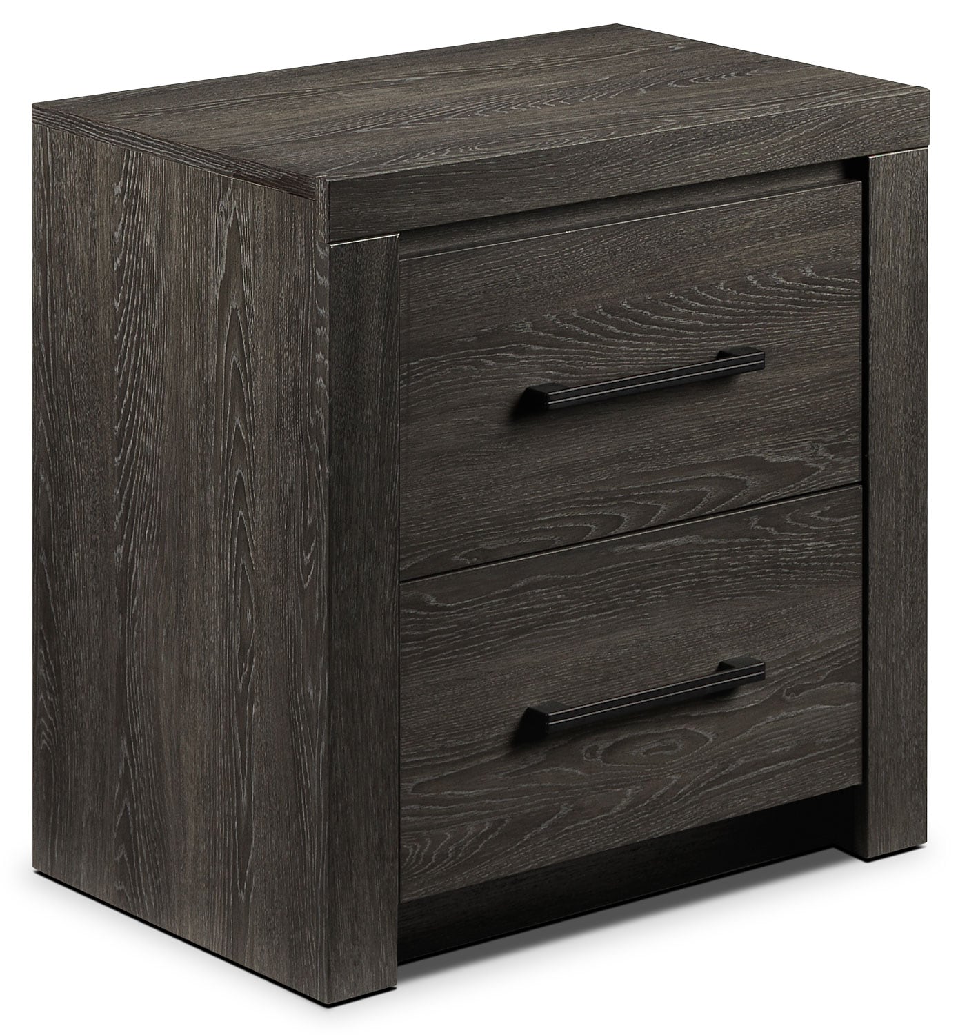 Driftwood Narrow Nightstand Rustic Brown Leon S